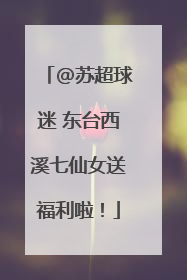 @苏超球迷 东台西溪七仙女送福利啦！